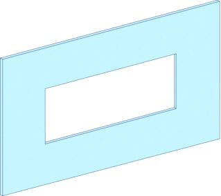 Schneider Electric - Frontplaat voor kast/lessenaar prisma afdpl omsch 5m