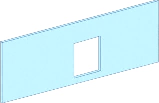 Schneider Electric - Frontplaat voor kast/lessenaar Prisma Afdpl Nsx250 Hz 4M