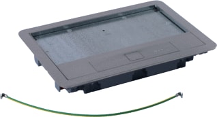 Legrand - IK-4 Vloercontactdoos dekselst met8/12 rvs tap