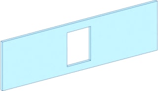 Schneider Electric - Frontplaat voor kast/lessenaar Prisma P Afdekpl Nsx250 Hz