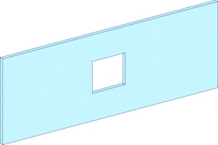 Schneider Electric - Frontplaat voor kast/lessenaar prisma p afdpl nsx250 uittr
