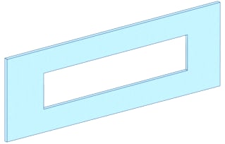 Schneider Electric - Frontplaat voor kast/lessenaar Prisma P Afdpl 2 Nsx630Vigi