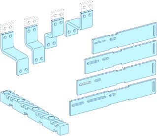 Schneider Electric - Inbouwunit met railsystemen prisma p aansl 1250a 3p