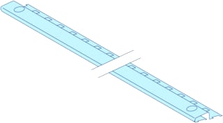 Schneider Electric - Comp. v. uitbouw kast/lessenaar prisma g 2 plmont rails 33m