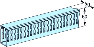 Schneider Electric - Comp. v. uitbouw kast/lessenaar Hz Kabelg L450Mm Ds4