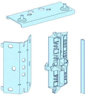 Schneider Electric - Comp. v. opstell./kopp. kast/less. prisma g verbindkit kast