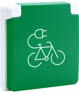 Niko - New Hydro Wandcontactdoos (WCD schakelmat.) Wcd Ra Kv Fietsoplpnt Wt