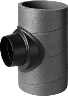 Ubbink - Aerfoam T en Y-stuk rond luchtkanaal Hr-Wtw T-Stuk180/125 90