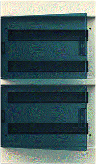 ABB - Mistral 41W Groepenkast, leeg M41 Wandopb +Deur Trans72M