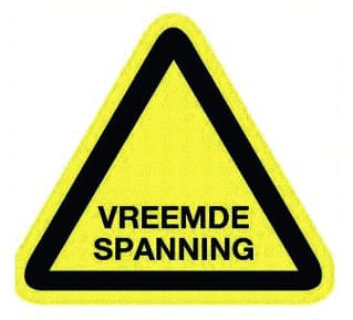 Pikt-O-Norm - Veiligheidspictogram Vreemd Spannng Vinyl 50Mm