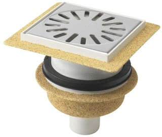 Aquaberg - 4015 Vloerput met 1 aansluiting Put Abs Bez 146X146 Ou50 Fl