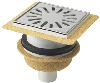 Aquaberg - 4015 Vloerput met 1 aansluiting put abs bez 146x146 ou50 fl
