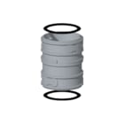 Burgerhout - MiniFlex Enkelw. rookgashulpstuk 2 aansl. Koppstk Flx-Flx Pps 60-60