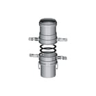 Burgerhout - MiniFlex Enkelw. rookgashulpstuk 2 aansl. Koppst Spie-Flx-Flx-Mof60
