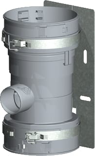 Burgerhout - Flex Enkelw. rookgashulpstuk 3 aansl. Pp Grs Flex-T 100-100-60