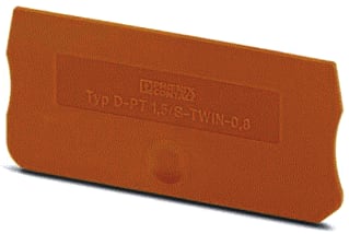 Phoenix Contact - D-PT Eindplaat rijgklem 1,5/s-twin-0,8  ds50
