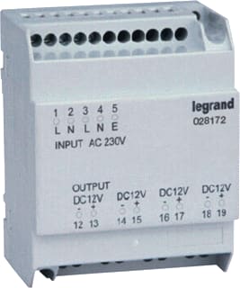 Legrand - LEXIC DMX3 Gelijkstroomvoedingseenheid Extvoeding 230V Unit Mp4