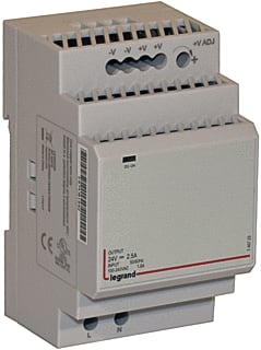Legrand - LEXIC DIN Gelijkstroomvoedingseenheid 24V 60W