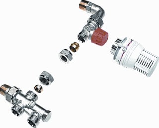 Comap - 532TLE Rad.aansl.combi. m kraan+onderblok csar 2p comb th re+bo dub sens