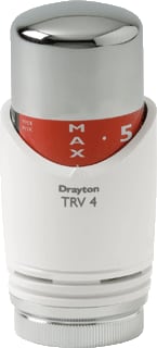 DRL - Drayton Radiatorthermostaatknop Therm.Knop Chr/Wit