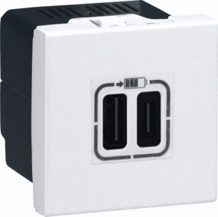 Legrand - Mosaic USB-voeding Usb-Lad C 2M Wit