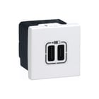 Legrand - Mosaic USB-voeding Usb-Lad C 2M Wit