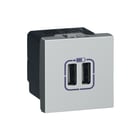 Legrand - Mosaic USB-voeding Usblader C Alu