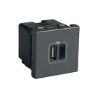 Legrand - Mosaic USB-voeding Usblader A+C Alu