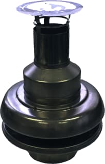 Panflex - INOX Schoorsteenafdekkap (set) Grespotkap Rvs D80Mm