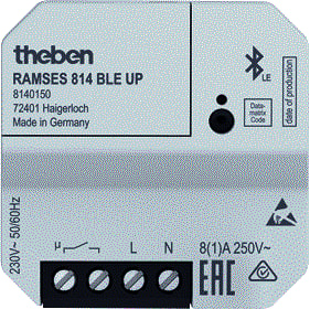 Theben - RAMSES BLE Ruimteklokthermostaat 814 Up