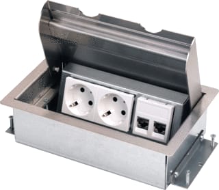 OCS - Servicebox Vloercontactdoos servbox i 2x230v+2xcat6a