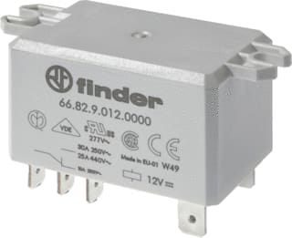 Finder - 66 Schakelrelais Relais 2W 30A 230Vac