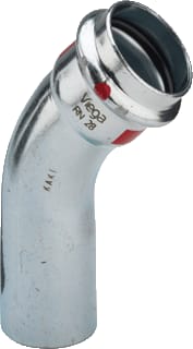 Viega - Prestabo 1126.1 Fitting met 2 aansluitingen Presta Bocht 76,1 45Gr M/Sp