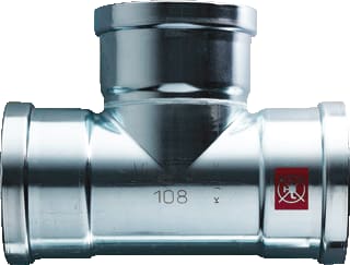 Viega - Prestabo 1118 Fitting met 3 aansluitingen Presta T Stuk 64