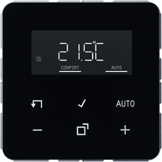 Jung - CD RANGE Ruimteklokthermostaat ruimtetherm compl cd zw