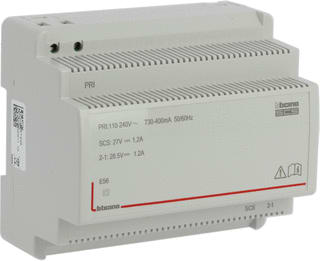 Bticino - Voedingseenheid bussysteem Legr Voeding 6 Din-27Vdc-1,2A