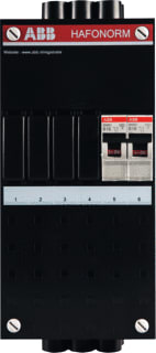 ABB - Hafonorm HAV Groepenkast, geassembleerd Instalkast 2X1F+0 B16A