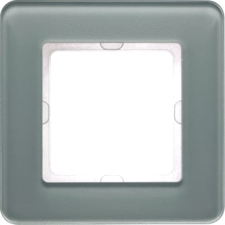 Hager Berker - Q.7 Afdekraam schakelmateriaal Afdkrm 1V Gls Wt
