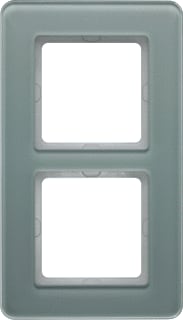Hager Berker - Q.7 Afdekraam schakelmateriaal Afdkrm 2V Gls Wt