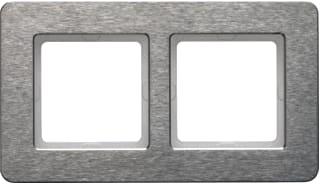 Hager Berker - Q.7 Afdekraam schakelmateriaal Afdkrm 2V Edelst