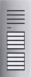 Hager - Elcom Drukknoppaneel deurcommunicatie Deurstat. 8Knop 2Dr