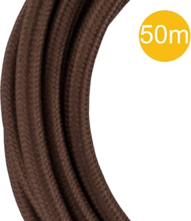 Bailey - Deco Aansluitleiding Textielsnoer 50M 3C Bruin