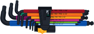 Wera - Inbussleutelset 950/9 Multcol Imprl 2 9D