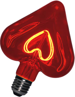 Bailey - LED-lamp Fila Heart E27 5W 2K Red