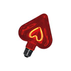 Bailey - LED-lamp Fila Heart E27 5W 2K Red