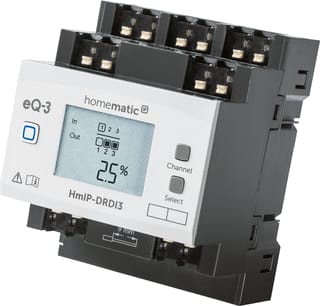 Homematic IP - Dimmer Drdi3 Dimact Dinrail 3V