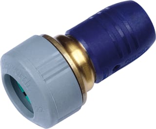 Wavin - SmartFIX Push-fit Cu Fitting met 2 aansluitingen smartf koperoverg 16x15