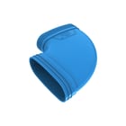 Wavin - Ventiza Bocht ovaal luchtkanaal Bocht 90 Pvc Bl 195 M/M