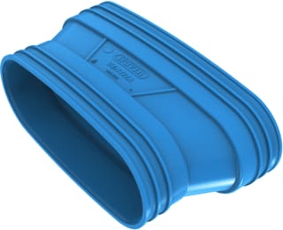 Wavin - Ventiza Verloop luchtkanaal Verloop Pvc Bl 235X195 M/M