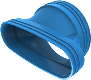 Wavin - Ventiza Verloop luchtkanaal Verloop Bl 235X160 M/M Stl
